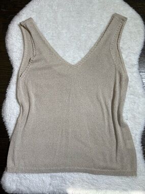 Lightweight Oatmeal Tank Top Medium